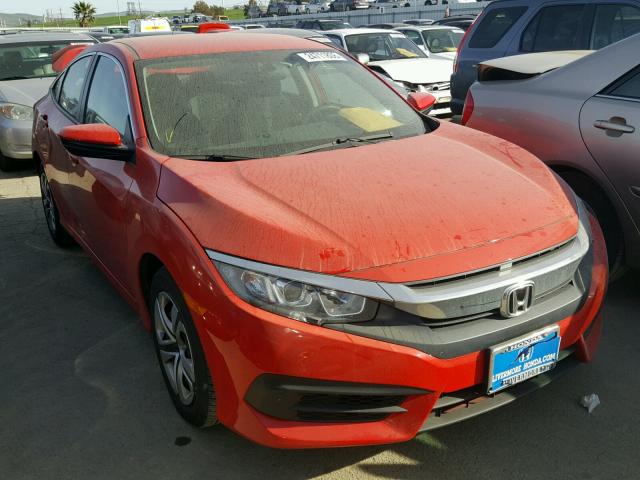 2HGFC2F53GH575653 - 2016 HONDA CIVIC LX RED photo 1