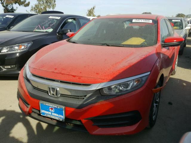 2HGFC2F53GH575653 - 2016 HONDA CIVIC LX RED photo 2