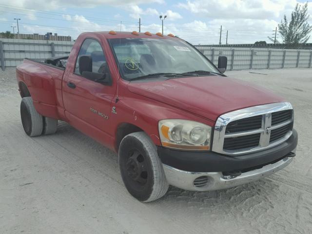 3D7ML46CX6G170331 - 2006 DODGE RAM 3500 S RED photo 1