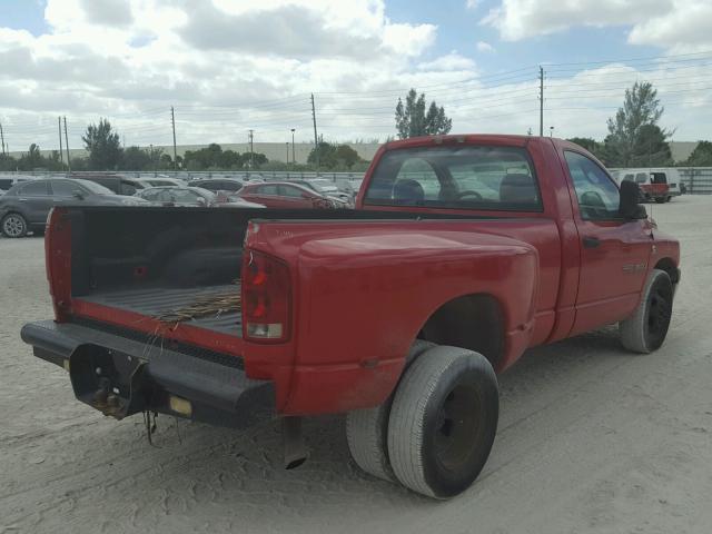 3D7ML46CX6G170331 - 2006 DODGE RAM 3500 S RED photo 4