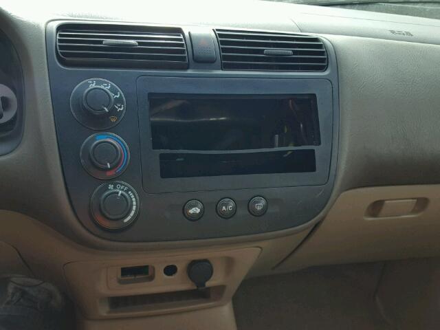 1HGES25701L034426 - 2001 HONDA CIVIC EX მწვანე ფოტო 9