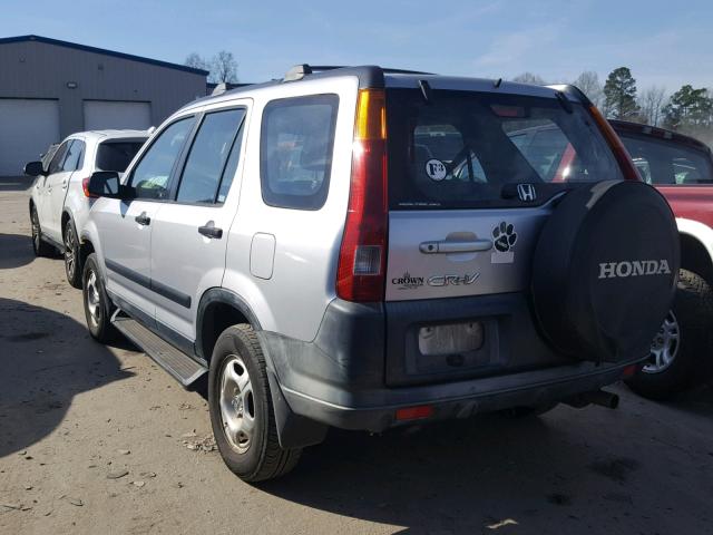 JHLRD78474C025142 - 2004 HONDA CR-V LX SILVER photo 3