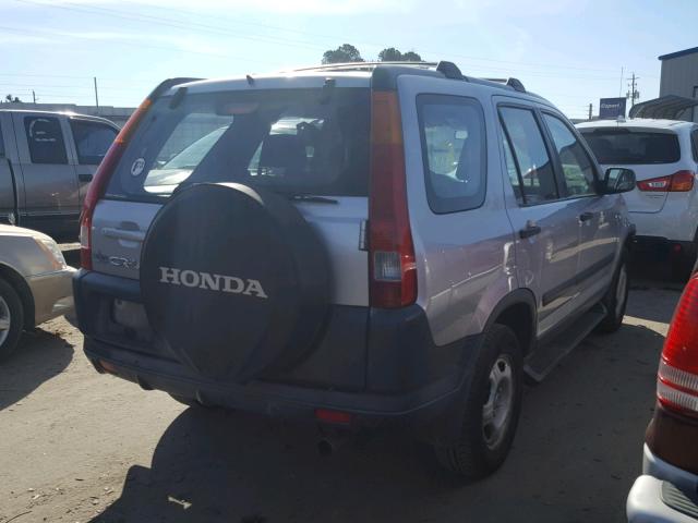 JHLRD78474C025142 - 2004 HONDA CR-V LX SILVER photo 4