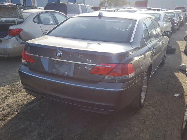 WBAHN83516DT39424 - 2006 BMW 750 LI GRAY photo 4