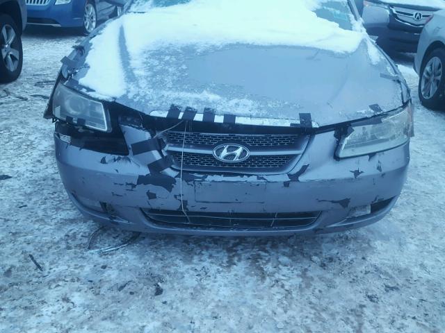 5NPEU46F96H041929 - 2006 HYUNDAI SONATA GLS SILVER photo 7