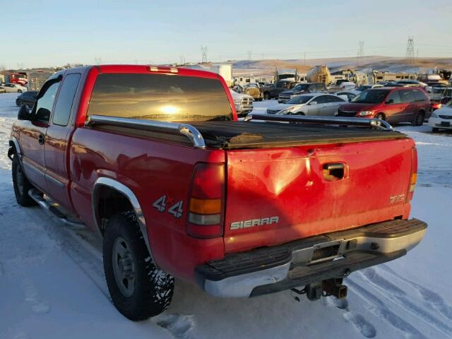 2GTEK19T831382970 - 2003 GMC NEW SIERRA RED photo 3