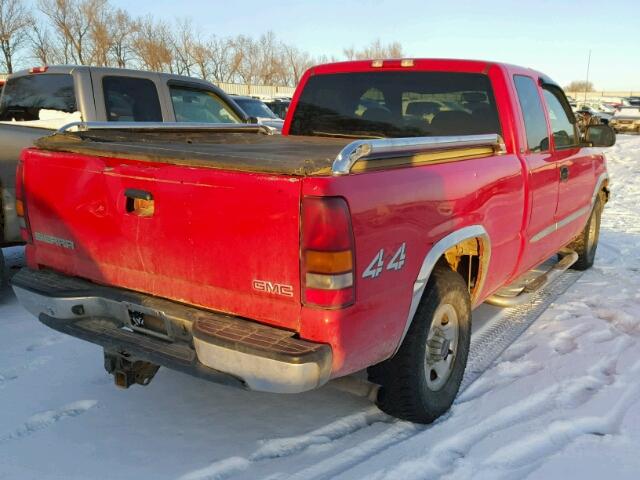 2GTEK19T831382970 - 2003 GMC NEW SIERRA RED photo 4