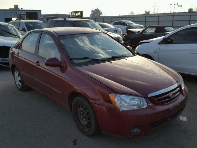 KNAFE122465206849 - 2006 KIA NEW SPECTR MAROON photo 1