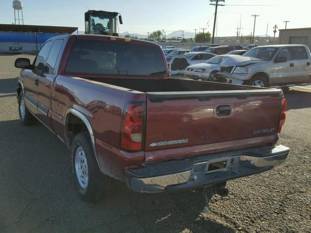 2GCEC19V141145804 - 2004 CHEVROLET SILVERADO BURGUNDY photo 3