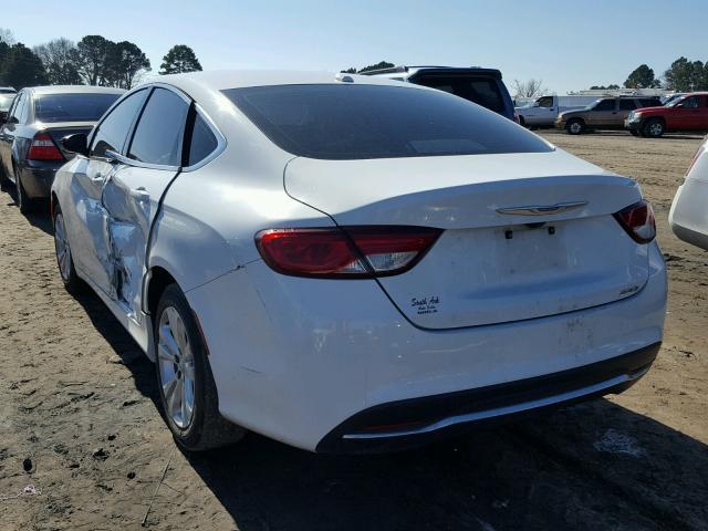 1C3CCCAB4FN596929 - 2015 CHRYSLER 200 LIMITE WHITE photo 3