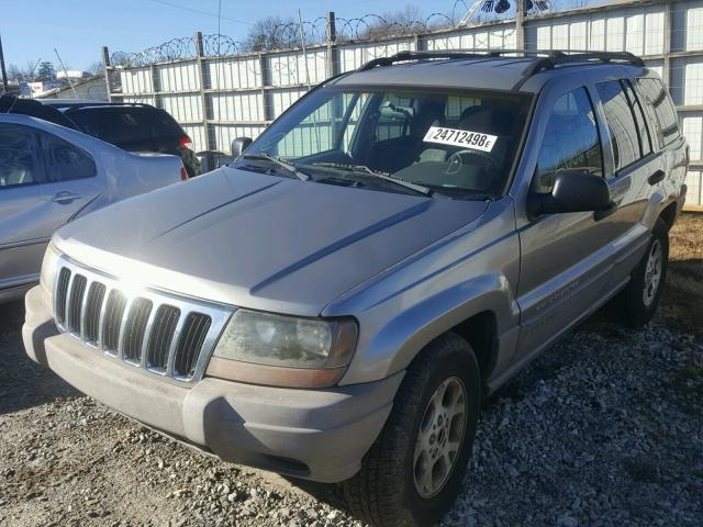 1J4GX48S91C705087 - 2001 JEEP GRAND CHER TAN photo 2