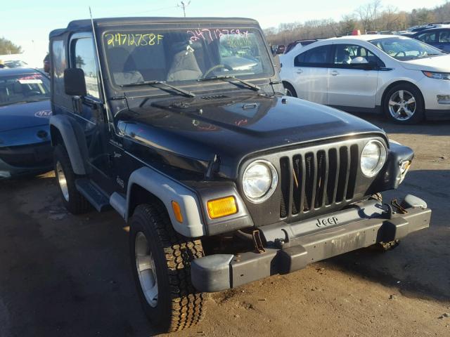 1J4FA49S32P744036 - 2002 JEEP WRANGLER / BLACK photo 1