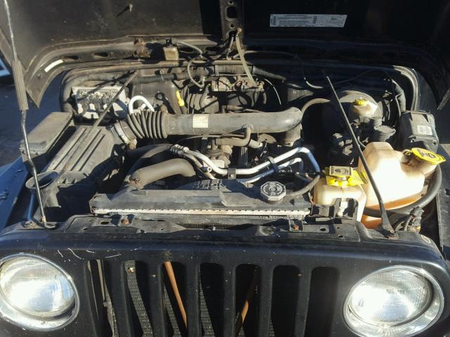 1J4FA49S32P744036 - 2002 JEEP WRANGLER / BLACK photo 7