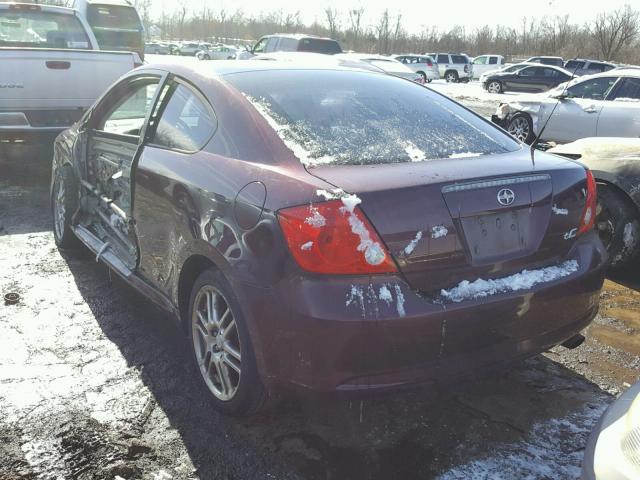 JTKDE177450001390 - 2005 TOYOTA SCION TC 紫色 照片 3