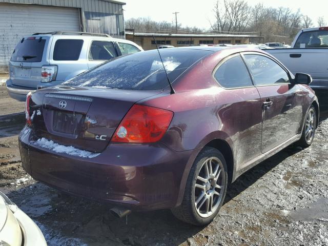 JTKDE177450001390 - 2005 TOYOTA SCION TC 紫色 照片 4
