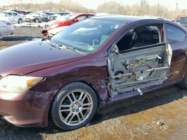 JTKDE177450001390 - 2005 TOYOTA SCION TC PURPLE photo 9