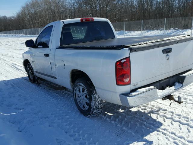 1D7HA16K38J120921 - 2008 DODGE RAM 1500 S WHITE photo 3