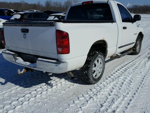 1D7HA16K38J120921 - 2008 DODGE RAM 1500 S WHITE photo 4