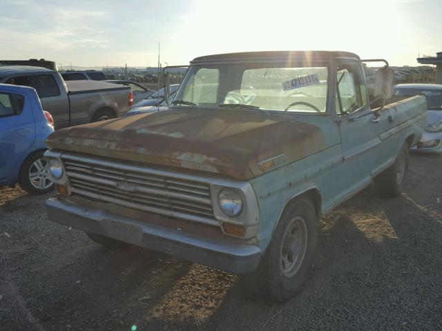 F25HRC00656 - 1968 FORD 250 RANGER GREEN photo 2