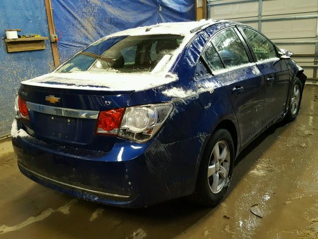 1G1PF5SCXC7363184 - 2012 CHEVROLET CRUZE LT BLUE photo 4