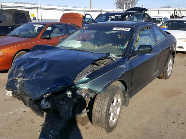 1HGCG2257XA004162 - 1999 HONDA ACCORD EX GREEN photo 2