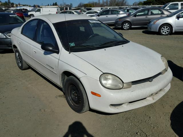 1B3ES46C11D228710 - 2001 DODGE NEON SE WHITE photo 1