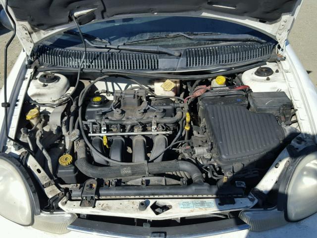 1B3ES46C11D228710 - 2001 DODGE NEON SE WHITE photo 7