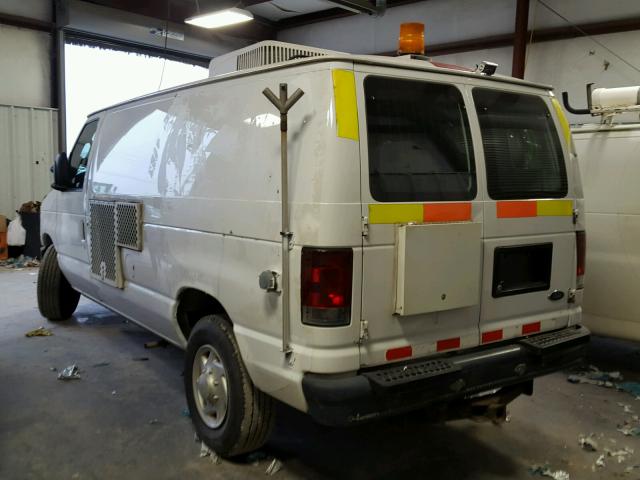 1FTSE34L98DA26908 - 2008 FORD ECONOLINE WHITE photo 3