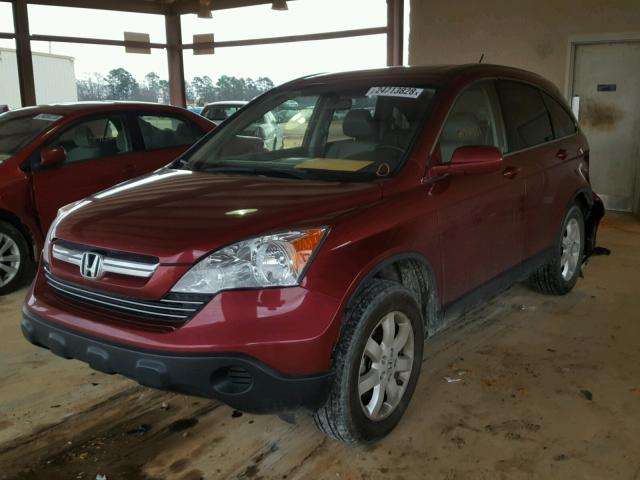 JHLRE38708C031354 - 2008 HONDA CR-V EXL RED photo 2