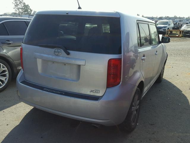 JTLKE50EX81018289 - 2008 TOYOTA SCION XB SILVER photo 4