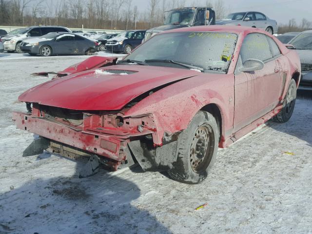 1FAFP40462F104448 - 2002 FORD MUSTANG RED photo 2