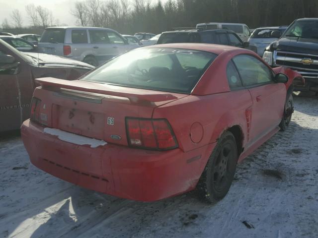 1FAFP40462F104448 - 2002 FORD MUSTANG RED photo 4