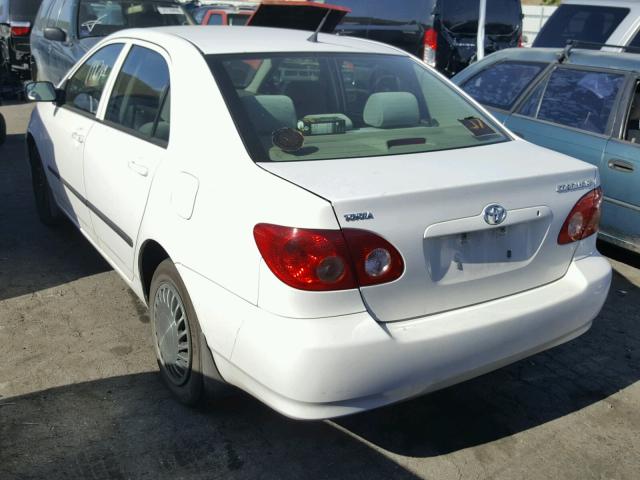 1NXBR32E25Z552233 - 2005 TOYOTA COROLLA CE WHITE photo 3