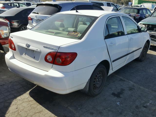 1NXBR32E25Z552233 - 2005 TOYOTA COROLLA CE WHITE photo 4