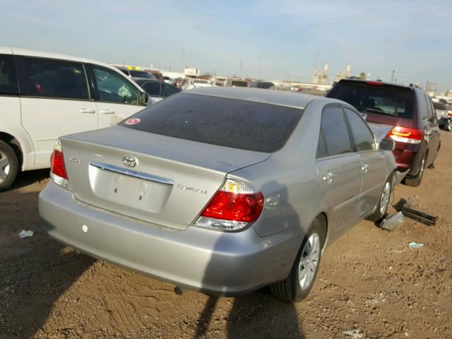 4T1BE32K96U709114 - 2006 TOYOTA CAMRY LE SILVER photo 4