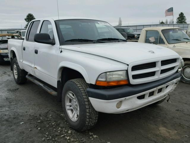 1B7HG38N52S619538 - 2002 DODGE DAKOTA QUA WHITE photo 1