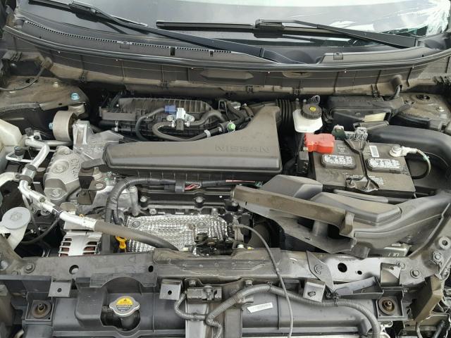 5N1AT2MT0FC782038 - 2015 NISSAN ROGUE S GRAY photo 7