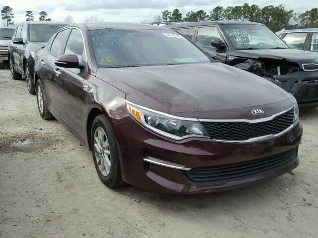 5XXGT4L38JG217363 - 2018 KIA OPTIMA LX BURGUNDY photo 1