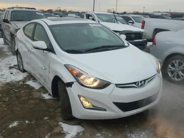 5NPDH4AE6GH693343 - 2016 HYUNDAI ELANTRA SE WHITE photo 1