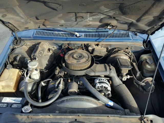 1GCCS14Z5N8131844 - 1992 CHEVROLET S TRUCK S1 BLUE photo 7