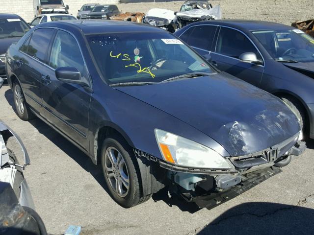 1HGCM56767A171165 - 2007 HONDA ACCORD EX GRAY photo 1