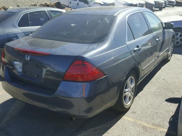 1HGCM56767A171165 - 2007 HONDA ACCORD EX GRAY photo 4