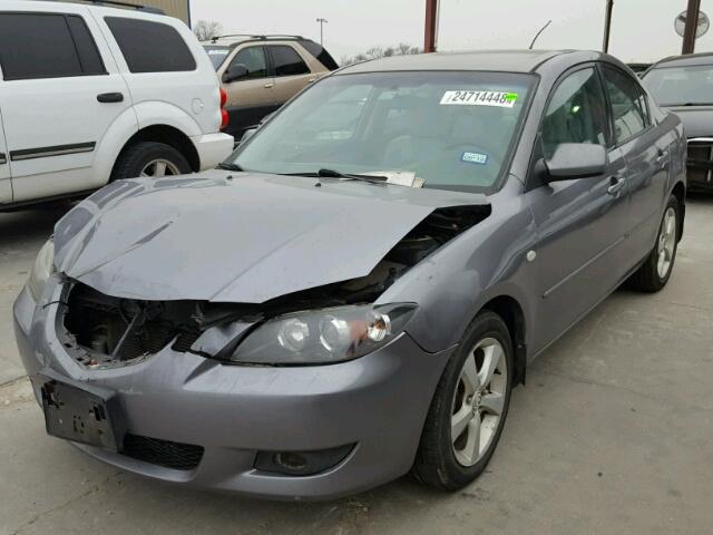 JM1BK32F161522791 - 2006 MAZDA 3 I GRAY photo 2