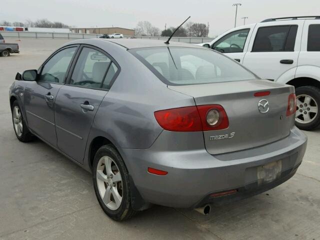 JM1BK32F161522791 - 2006 MAZDA 3 I GRAY photo 3