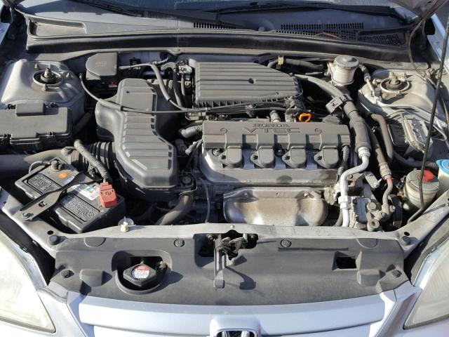 2HGES26892H541671 - 2002 HONDA CIVIC EX ვერცხლისფერი ფოტო 7