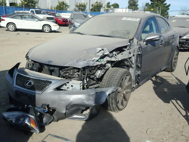 JTHBF5C26C5170578 - 2012 LEXUS IS 250 GRAY photo 2