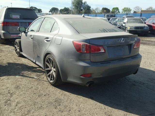 JTHBF5C26C5170578 - 2012 LEXUS IS 250 GRAY photo 3