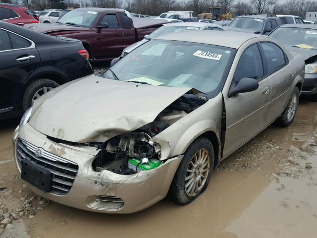 1C3EL46X74N381139 - 2004 CHRYSLER SEBRING LX TAN photo 2