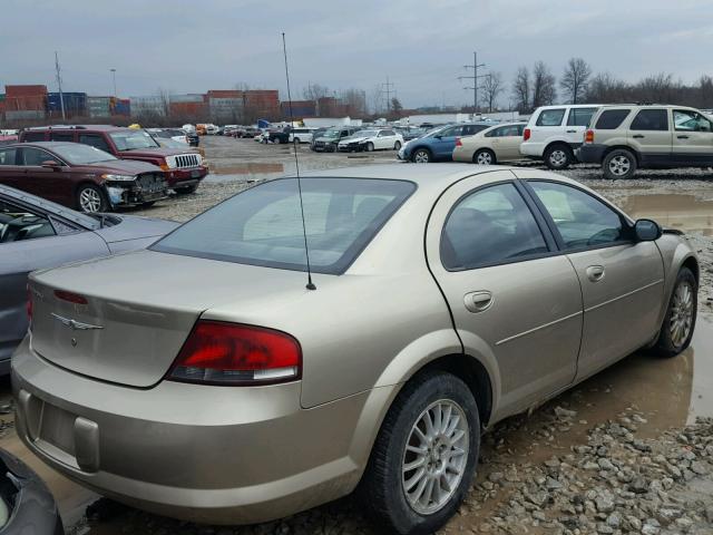 1C3EL46X74N381139 - 2004 CHRYSLER SEBRING LX TAN photo 4