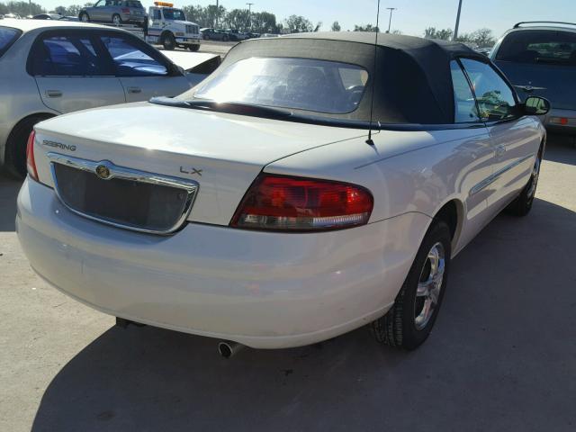 1C3EL45R02N127515 - 2002 CHRYSLER SEBRING LX WHITE photo 4